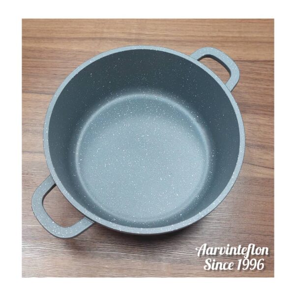 بازسازی ظروف تفلون با گرانیت خاکستری با نقطههای سفید