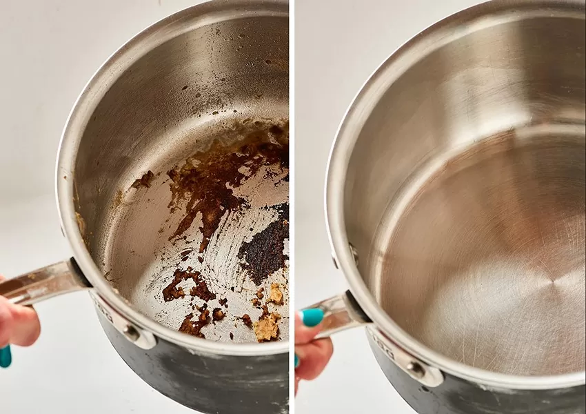 چگونه قابلمه سوخته را تمیز کنیم | بخوانید تا مریض نشوید 1 چگونه قابلمه سوخته را تمیز کنیم | بخوانید تا مریض نشوید